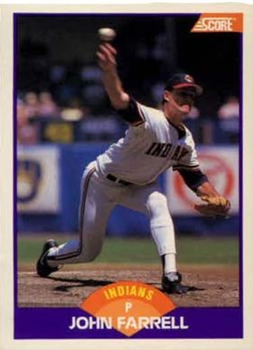 #266 John Farrell - Cleveland Indians - 1989 Score Baseball