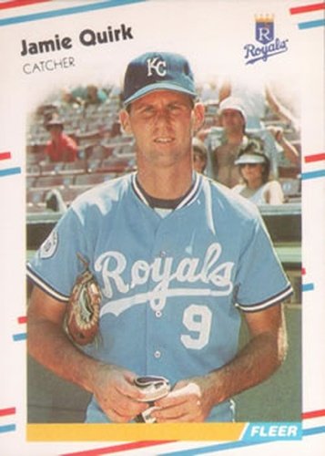 #266 Jamie Quirk - Kansas City Royals - 1988 Fleer Baseball