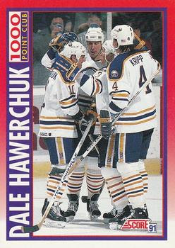 #266 Dale Hawerchuk - Buffalo Sabres - 1991-92 Score Canadian Bilingual Hockey