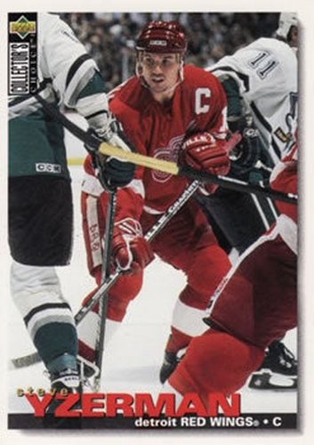 #266 Steve Yzerman - Detroit Red Wings - 1995-96 Collector's Choice Hockey