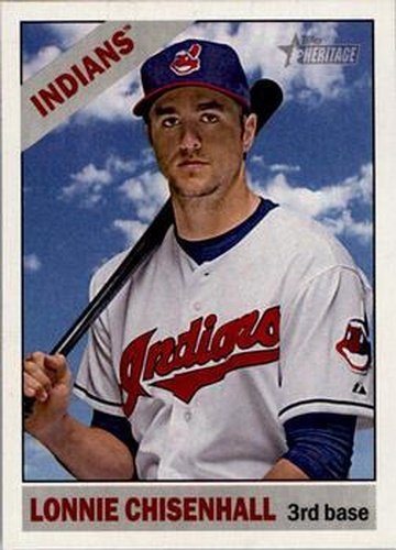 #266a Lonnie Chisenhall - Cleveland Indians - 2015 Topps Heritage Baseball