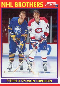 #267 Sylvain Turgeon/Pierre Turgeon - Montreal Canadiens - 1991-92 Score Canadian Hockey