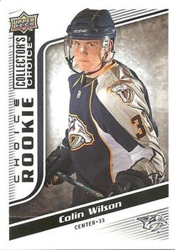 #267 Colin Wilson - Nashville Predators - 2009-10 Collector's Choice Hockey
