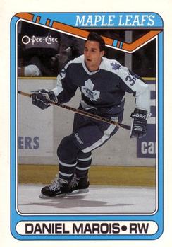 #267 Daniel Marois - Toronto Maple Leafs - 1990-91 O-Pee-Chee Hockey