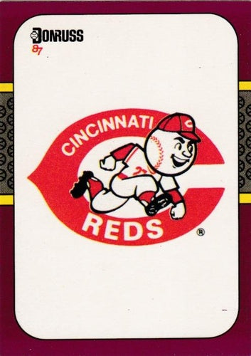 #267 Reds Logo - Cincinnati Reds - 1987 Donruss Opening Day Baseball