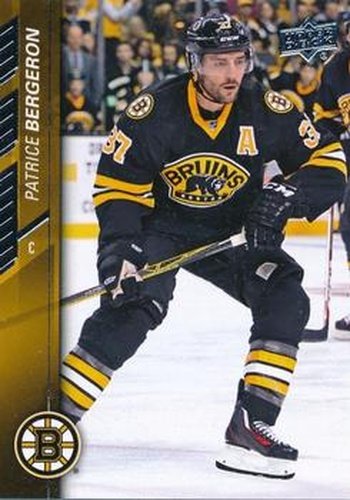 #267 Patrice Bergeron - Boston Bruins - 2015-16 Upper Deck Hockey