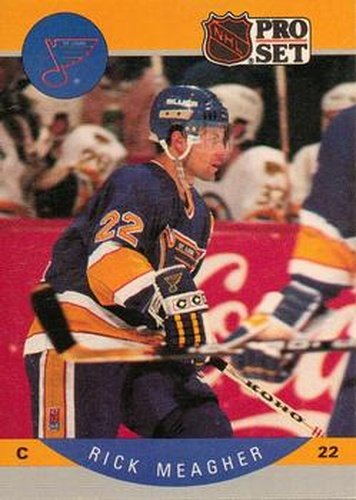 #267 Rick Meagher - St. Louis Blues - 1990-91 Pro Set Hockey