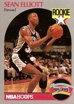 #267 Sean Elliott - San Antonio Spurs - 1990-91 Hoops Basketball