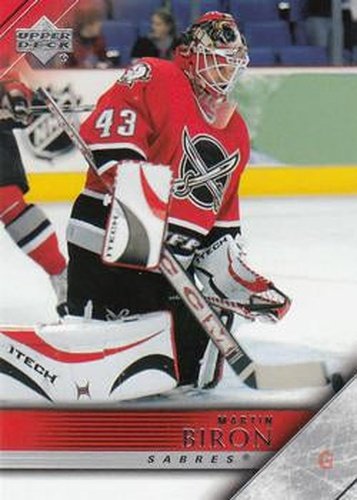 #267 Martin Biron - Buffalo Sabres - 2005-06 Upper Deck Hockey