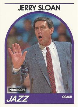 #267 Jerry Sloan - Utah Jazz - 1989-90 Hoops Basketball