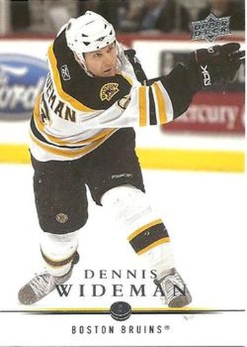 #267 Dennis Wideman - Boston Bruins - 2008-09 Upper Deck Hockey