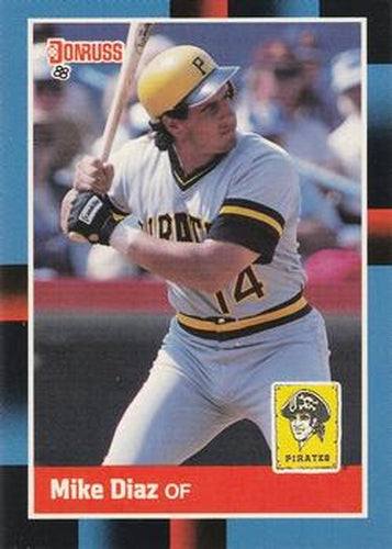 #267 Mike Diaz - Pittsburgh Pirates - 1988 Donruss Baseball
