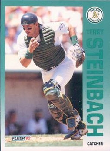 #267 Terry Steinbach - Oakland Athletics - 1992 Fleer Baseball