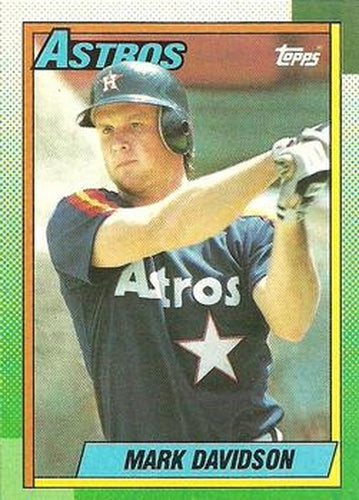 #267 Mark Davidson - Houston Astros - 1990 Topps Baseball