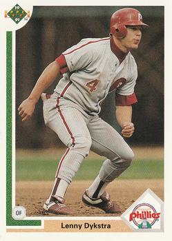 #267 Lenny Dykstra - Philadelphia Phillies - 1991 Upper Deck Baseball
