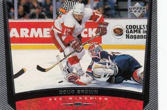 #267 Doug Brown - Detroit Red Wings - 1998-99 Upper Deck Hockey