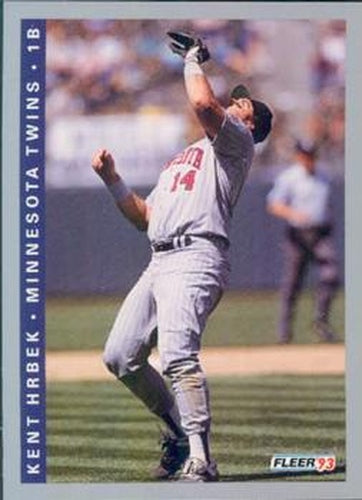 #267 Kent Hrbek - Minnesota Twins - 1993 Fleer Baseball