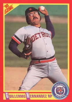 #267 Guillermo Hernandez - Detroit Tigers - 1990 Score Baseball