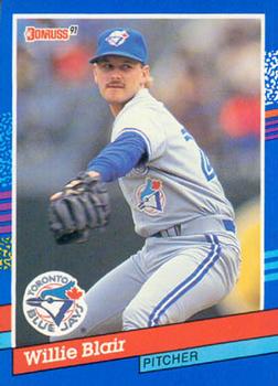 #267 Willie Blair - Toronto Blue Jays - 1991 Donruss Baseball
