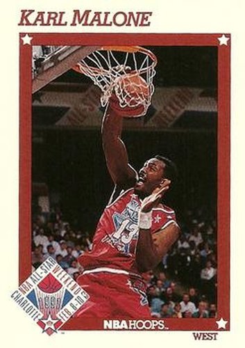 #267 Karl Malone - Utah Jazz - 1991-92 Hoops Basketball
