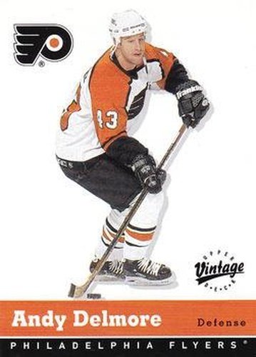#267 Andy Delmore - Philadelphia Flyers - 2000-01 Upper Deck Vintage Hockey