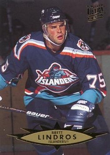 #267 Brett Lindros - New York Islanders - 1995-96 Ultra Hockey
