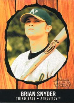 #267 Brian Snyder - Oakland Athletics - 2003 Bowman Heritage Baseball