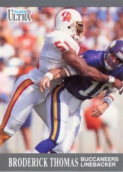 #267 Broderick Thomas - Tampa Bay Buccaneers - 1991 Ultra Football