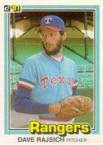 #267 Dave Rajsich - Texas Rangers - 1981 Donruss Baseball