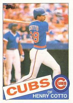 #267 Henry Cotto - Chicago Cubs - 1985 Topps Baseball