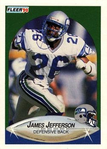 #267 James Jefferson - Seattle Seahawks - 1990 Fleer Football