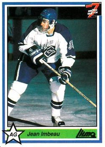 #267 Jean Imbeau - Shawinigan Cataractes - 1990-91 7th Inning Sketch QMJHL Hockey
