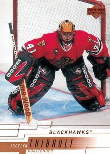 #267 Jocelyn Thibault - Chicago Blackhawks - 2000-01 Upper Deck Hockey