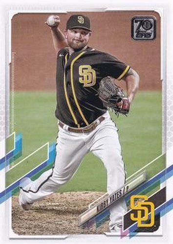#267 Kirby Yates - San Diego Padres - 2021 Topps Baseball