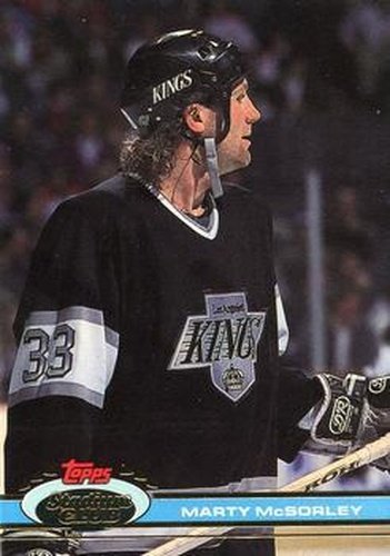 #267 Marty McSorley - Los Angeles Kings - 1991-92 Stadium Club Hockey