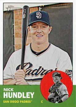 #267 Nick Hundley - San Diego Padres - 2012 Topps Heritage Baseball