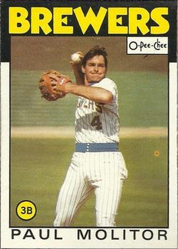 #267 Paul Molitor - Milwaukee Brewers - 1986 O-Pee-Chee Baseball