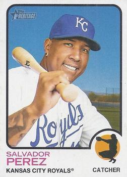 #267 Salvador Perez - Kansas City Royals - 2022 Topps Heritage Baseball