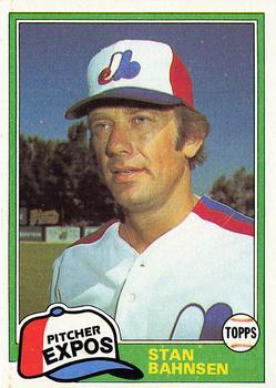 #267 Stan Bahnsen - Montreal Expos - 1981 Topps Baseball