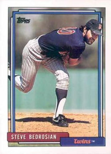 #267 Steve Bedrosian - Minnesota Twins - 1992 Topps Baseball
