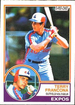 #267 Terry Francona - Montreal Expos - 1983 O-Pee-Chee Baseball