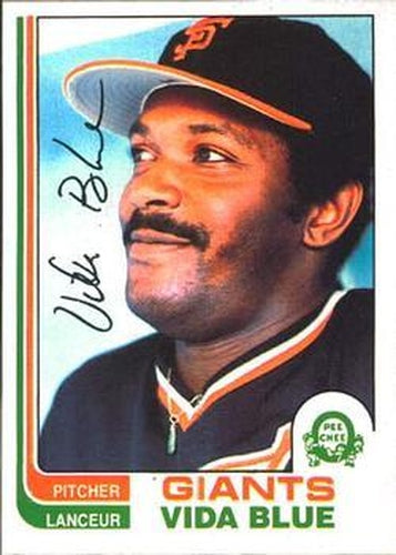 #267 Vida Blue - San Francisco Giants - 1982 O-Pee-Chee Baseball