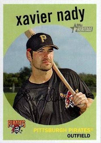 #267 Xavier Nady - Pittsburgh Pirates - 2008 Topps Heritage Baseball