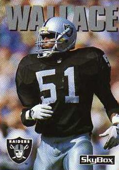 #267 Aaron Wallace - Los Angeles Raiders - 1992 SkyBox Impact Football