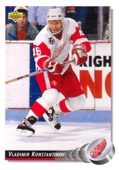 #267 Vladimir Konstantinov - Detroit Red Wings - 1992-93 Upper Deck Hockey