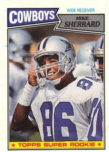 #267 Mike Sherrard - Dallas Cowboys - 1987 Topps Football