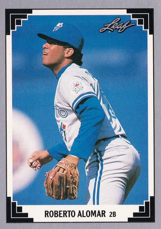 #267 Roberto Alomar - Toronto Blue Jays - 1991 Leaf Baseball