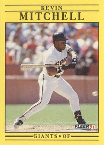 #267 Kevin Mitchell - San Francisco Giants - 1991 Fleer Baseball