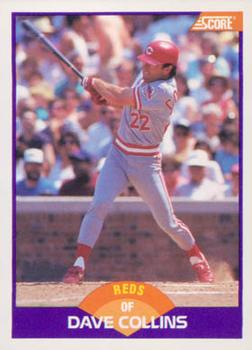 #267 Dave Collins - Cincinnati Reds - 1989 Score Baseball