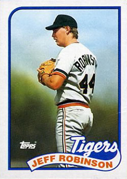 #267 Jeff Robinson - Detroit Tigers - 1989 Topps Baseball